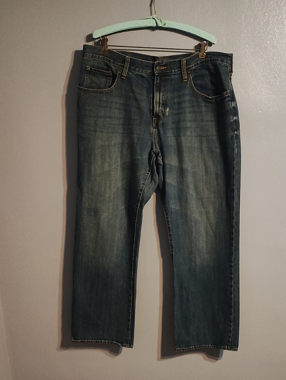 Old Navy Loose Fit 38/32 Men's Straight Leg Jeans in Blue